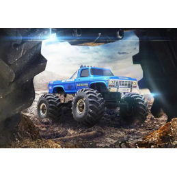 RC Auto`s - FMS FCX24 Smasher Monster truck RTR - Blauw - 8