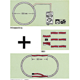 Schaal G - LGB rails 19901 Uitbreidingsset - 2