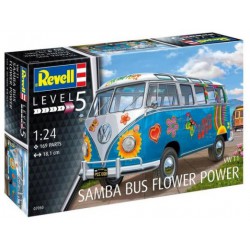 Revell bouwdoos 1/24 - Volkswagen T1 Samba Bus Flower Power