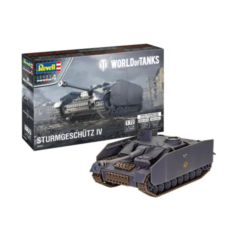 Revell bouwdoos 1/72 - World of Tanks Sturmgeschutz IV